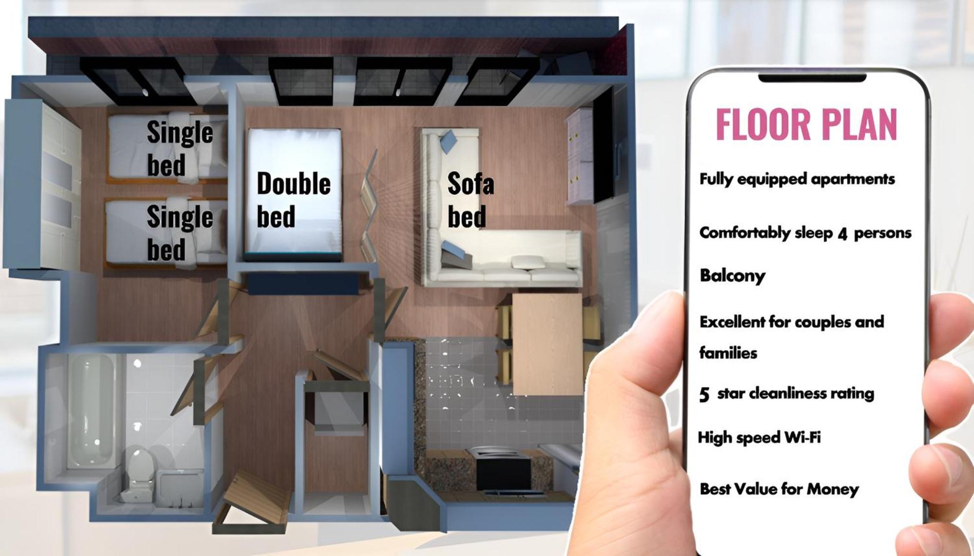 Sidemersey Livings- Convenient And Central 2-Bedroom Haven In L1 リヴァプール エクステリア 写真