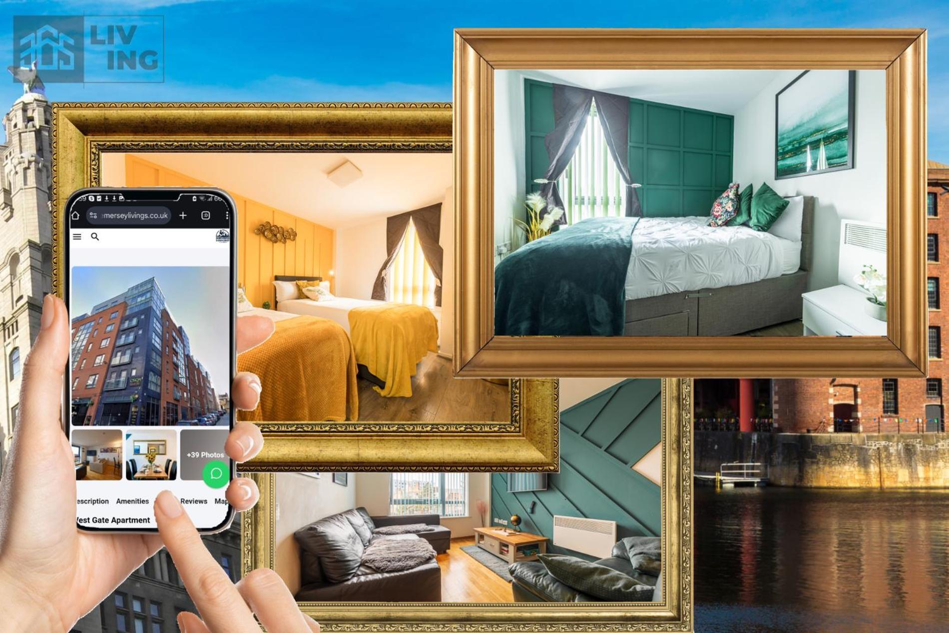 Sidemersey Livings- Convenient And Central 2-Bedroom Haven In L1 リヴァプール エクステリア 写真